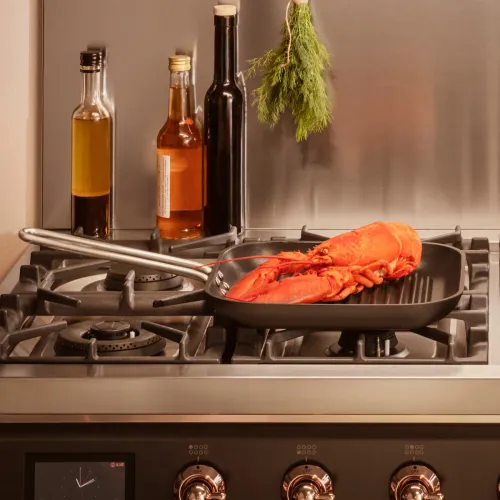 EVA TRIO Professional 28 x 28 cm - patelnia grillowa aluminiowa nieprzywierająca