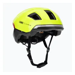Kask rowerowy z kierunkowskazami ABUS Hyp-e Ace signal yellow