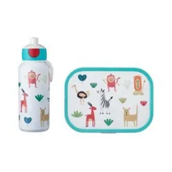 Zestaw dziecięcy bidon i lunchbox Campus Mepal - animal friends