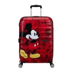 Walizka średnia American Tourister Wavebreaker Disney - Mickey comics red