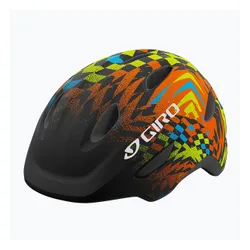 Kask rowerowy dziecięcy Giro Scamp Integrated Mips Jr matte black/check fade