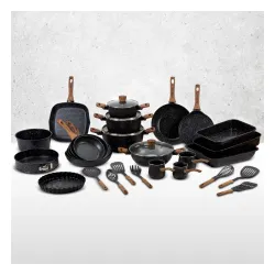 NAVA Nature 28 x 28 cm czarna - patelnia grillowa aluminiowa