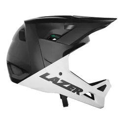 Kask rowerowy LAZER Chase KinetiCore Biało-czarny mat Full Face (rozmiar S)