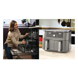 Air fryer Frytkownica beztłuszczowa NINJA Dual Zone Max DZ400EU 9.5 l Szary