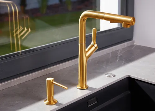 Bateria KFA ARMATURA Duero 6623-220-31 Złoto szczotkowane