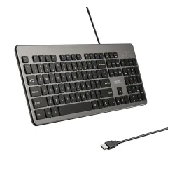 Klawiatura nożycowa Unitek SlimTap Ultra Grafitowy