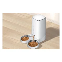 Dozownik karmy automatyczny ROJECO Button Version (podwójna miska)