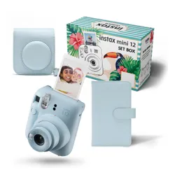 Камера Fujifilm Instax Mini 12 (синий) + чехол + альбом