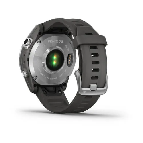 Smartwatch Garmin Fenix 7S srebrny z grafitowym paskiem (010-02539-01)