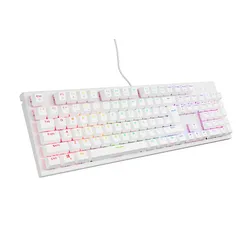 Klawiatura mechaniczna Genesis Thor 303 RGB - Outemu Peach Silent - biały