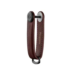 Skórzane etui na klucze Orbitkey Saffiano - dark cherry