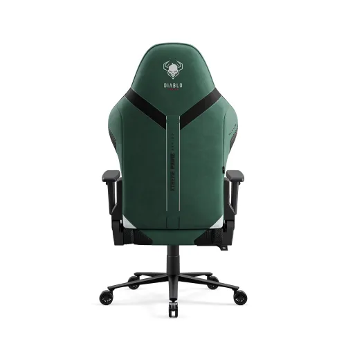 Fotel Diablo Chairs X.One Prime Normal Size Forest Green Gamingowy Do 140kg Tkanina Zielony