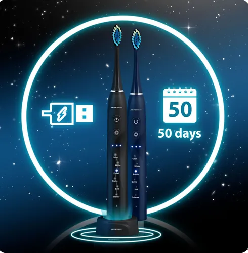 Szczoteczka soniczna BERDSEN Galaxy Duo (2 sztuki) Czarny i Granatowy