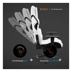 Fotel DIABLO CHAIRS X-One 2.0 Prime Biało-czarny