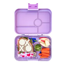 Lunchbox pojemnik na śniadanie XL Yumbox Tapas 4 - Seville purple / rainbow
