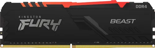 Pamięć Kingston Fury Beast RGB, DDR4, 32 GB, 3600MHz, CL18 (KF436C18BBAK2/32)