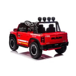 Auto Na Akumulator Dla Dzieci Dodge Ram Straż Poż Zb629-F 4X4 LED Eva Skóra