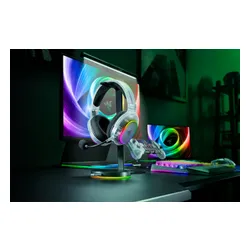 Słuchawki RAZER Barracuda X Chroma Phantom Bezprzewodowe, Nauszne, Dźwięk przestrzenny Biało-przezroczysty