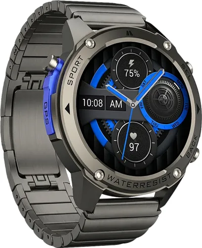 Smartwatch LUNA Veles GPS Stalowy