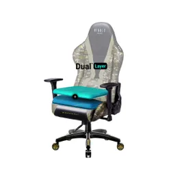 Fotel Diablo Chairs X-Horn 2.0 Normal Size Legion Gamingowy do 160kg Skóra ECO Czarno-zielony