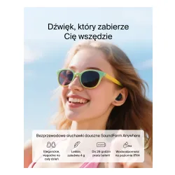 Słuchawki bezprzewodowe Belkin SoundForm Anywhere Douszne Bluetooth 5.4 Czarny