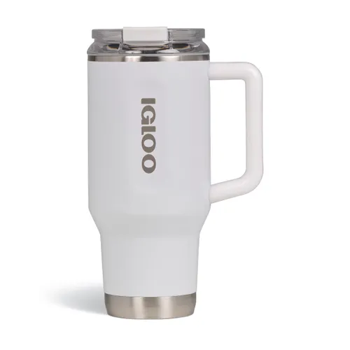 Kubek termiczny Igloo Travel Flip n' Sip 960 ml white