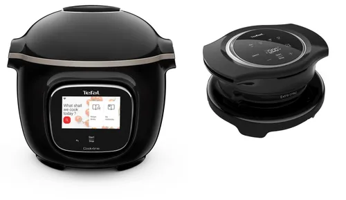 Аэрогриль Tefal Cook4me Touch Wi-Fi CY9128 + крышка для выпечки EY1508 1600 Вт 6л мобильное приложение