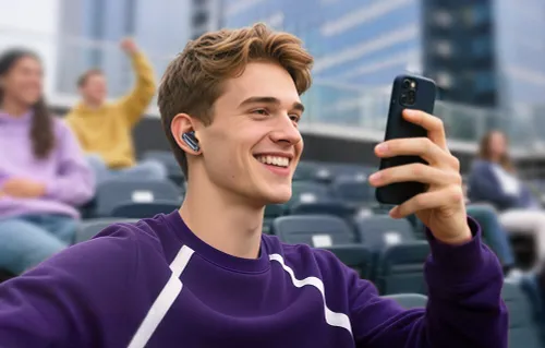 Słuchawki dokanałowe QCY MeloBuds N70 TWS Czarny