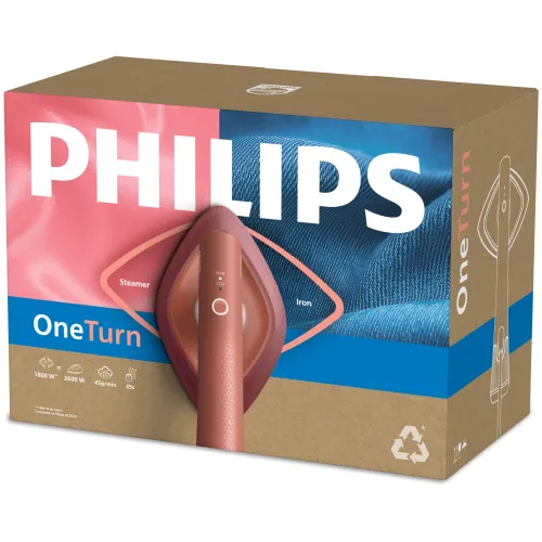 Parownica do ubrań Philips OneTurn GC213/50 2w1 1800W 45g/min