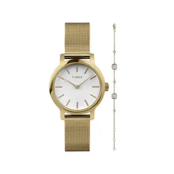 Набор из часов и браслета Timex Transcend TWG063900 Gold