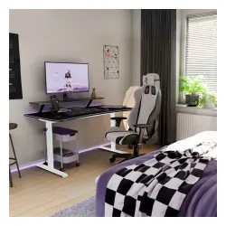 Biurko Arozzi Arena Medium White 140cm Biały