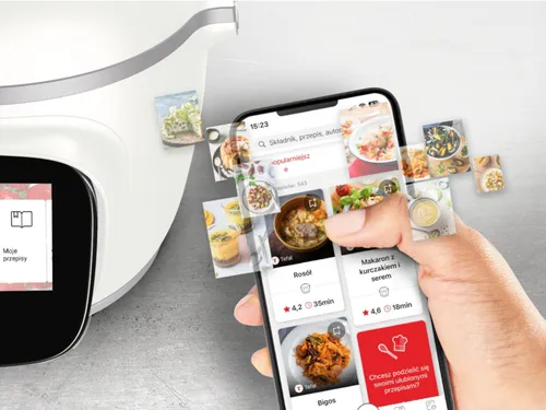 Multicooker TEFAL Cook4me Touch Pro CY94X1F1 (Wi-Fi) z pokrywą do zapiekania Extra Crisp dającą funkcjonalność AirFryera