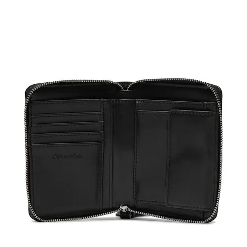 Большой женский кошелек Calvin Klein Gracie Wallet с ремешком Md K60k611387 CK Black BEH