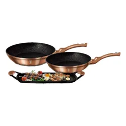 Zestaw patelni BERLINGER HAUS Rose Gold Edition BH/1669 (3 elementy)