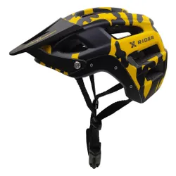 Kask XRIDER XRFH003M Czarno-żółty Full Face z odkręcaną szczęką (rozmiar M)