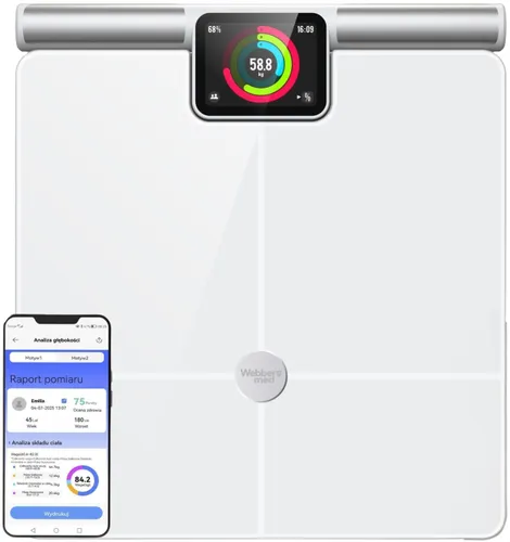 Waga łazienkowa WEBBER Siena PS636 Biały