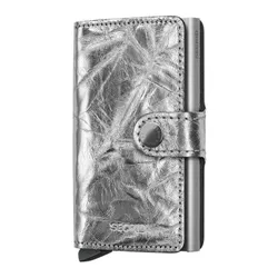 Secrid kompaktowy portfel z RFID Miniwallet Crunch - silver