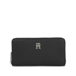 Женский большой кошелек Tommy Hilfiger Th Emblem Large для AW0AW15181 Black BDS