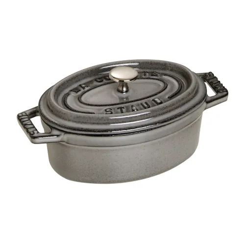 Mini garnek żeliwny owalny STAUB MINI COCOTTE 250 ML Grafitowy