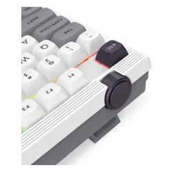 Klawiatura REDRAGON Otiim Pro K729WGB RGB Hot Swap Bullet QL Switch Biało-szary