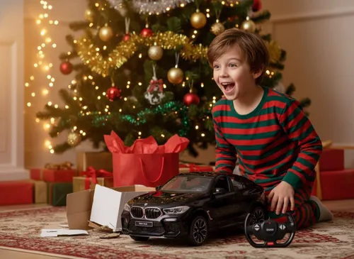 Zdalnie sterowany samochód COIL auto RC pilot BMW X6 M LED 1:14 pojazd czarny