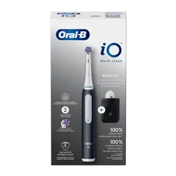 Szczoteczka magnetyczna ORAL-B iO White Clean Czarny (końcówka wybielająca + pokrowiec)
