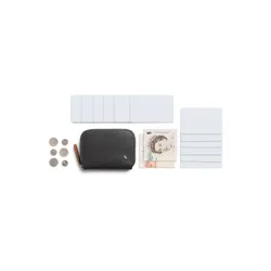 Кожаный кошелек унисекс Bellroy Folio Mini - угольный / кобальтовый