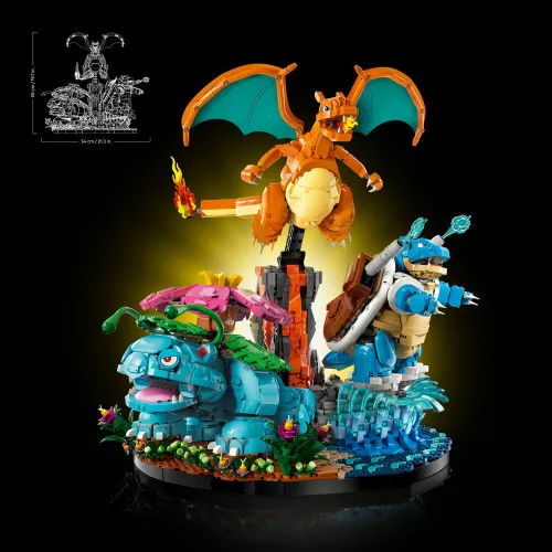 LEGO 72153 Pokémon Venusaur, Charizard i Blastoise