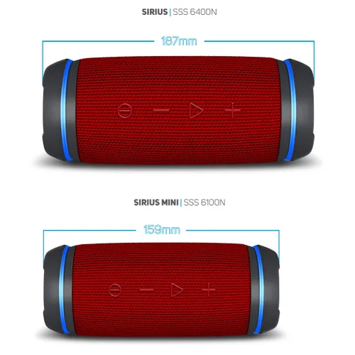 Głośnik Bluetooth Sencor Sirius SSS 6400N NFC 30W Czerwony