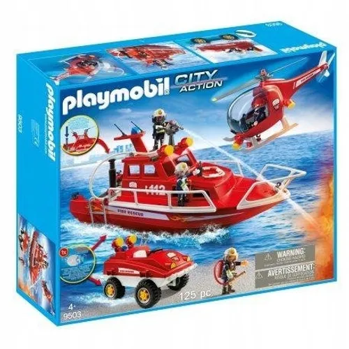 Комплект Пожарной Охраны Playmobil 9503 С Мотором