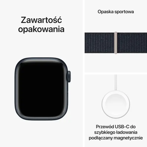 Apple Watch 9 GPS 41 мм алюминиевый Север / Север Спортивный ремешок