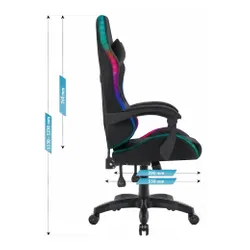 Fotel gamingowy HELL'S CHAIR HC-1000 LED Kids Czarny