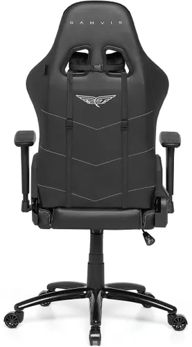 Fotel GAMVIS Phantom Large Czarny (białe elementy)