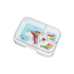 Średni prostokątny lunchbox Yumbox Panino - lavande purple / unicorn